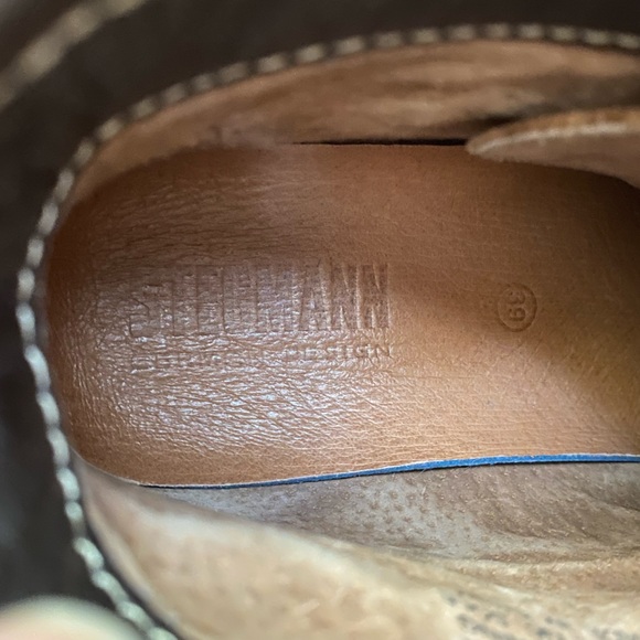 Tan leather high top trainers - Picture 7 of 8